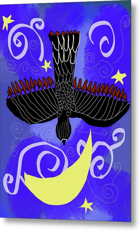 Night Hawk - Metal Print