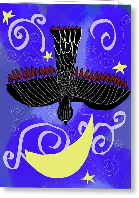 Night Hawk - Greeting Card