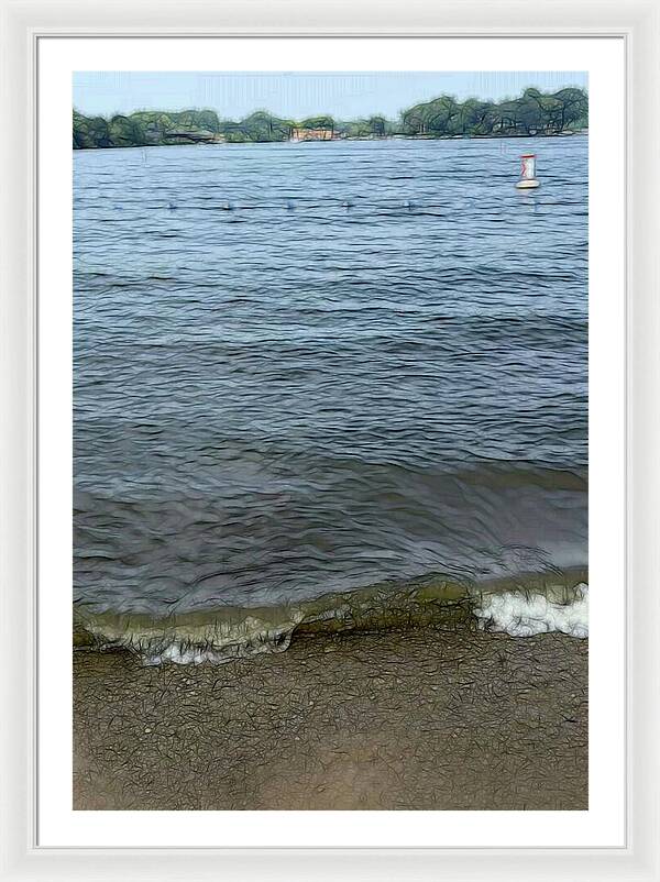 Nippersink Lake in August - Framed Print