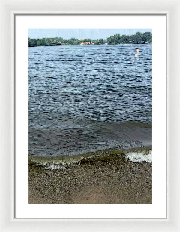 Nippersink Lake in August - Framed Print