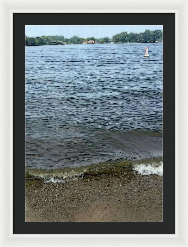 Nippersink Lake in August - Framed Print