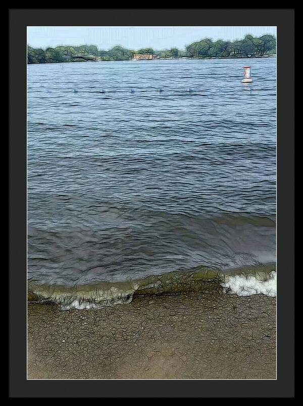 Nippersink Lake in August - Framed Print
