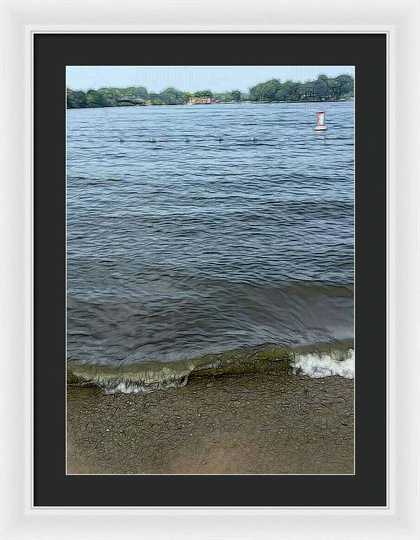 Nippersink Lake in August - Framed Print