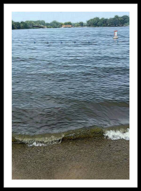 Nippersink Lake in August - Framed Print