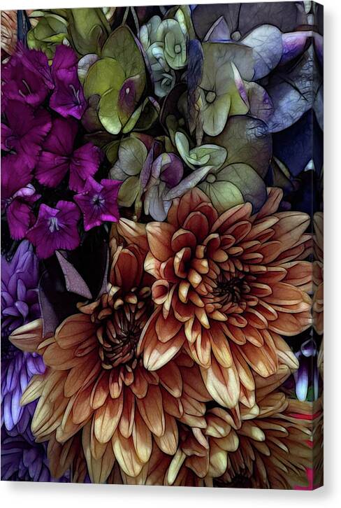October Flowers 1 - Canvas Print