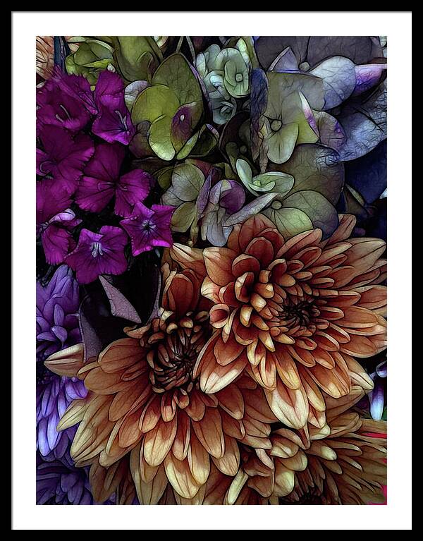 October Flowers 1 - Framed Print