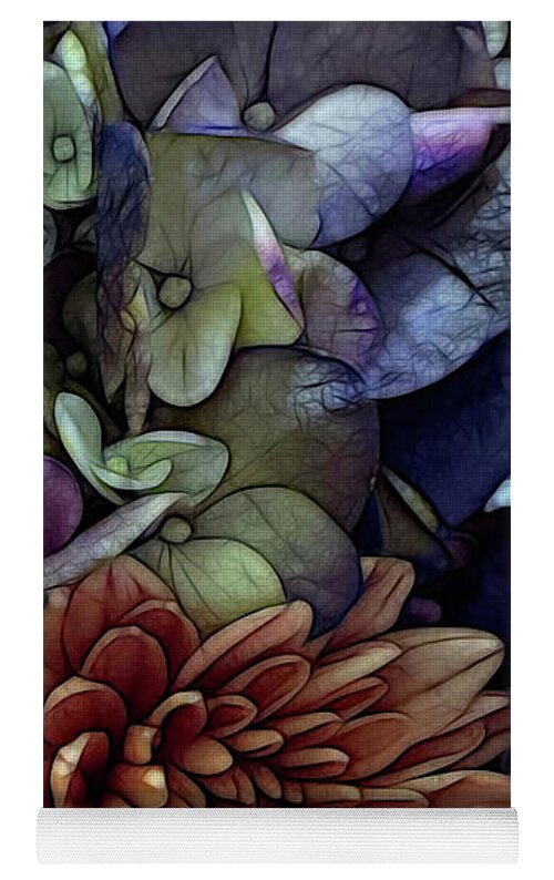 October Flowers 1 - Yoga Mat