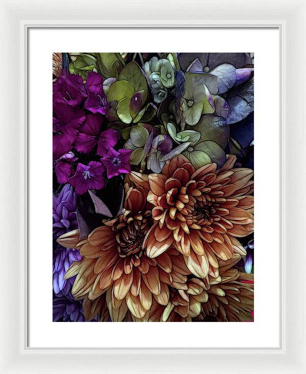 October Flowers 1 - Framed Print