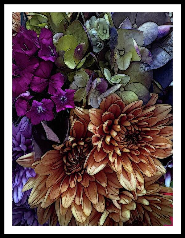 October Flowers 1 - Framed Print