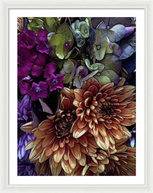 October Flowers 1 - Framed Print