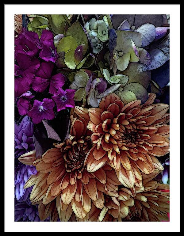 October Flowers 1 - Framed Print