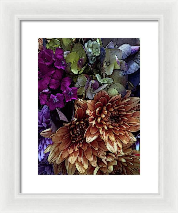 October Flowers 1 - Framed Print