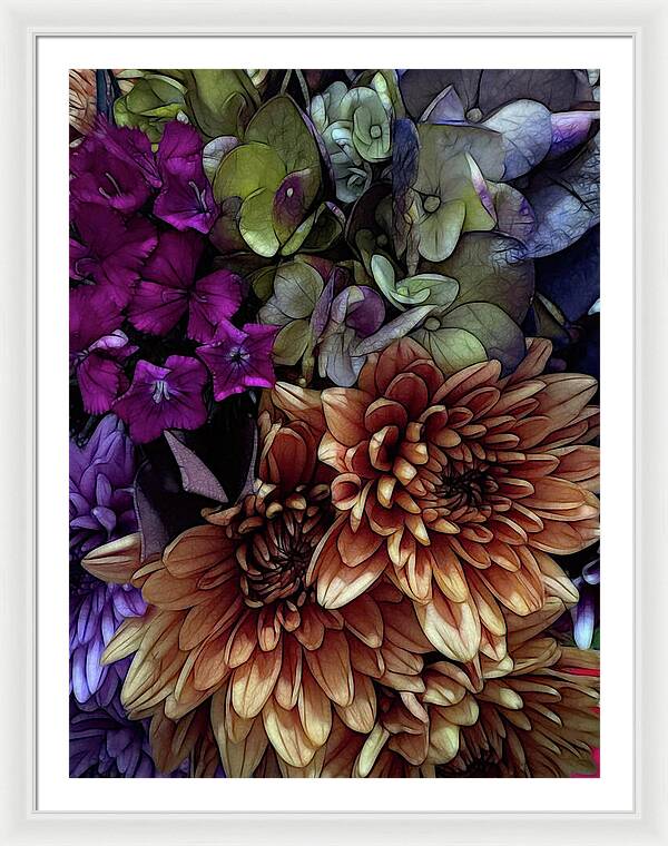 October Flowers 1 - Framed Print