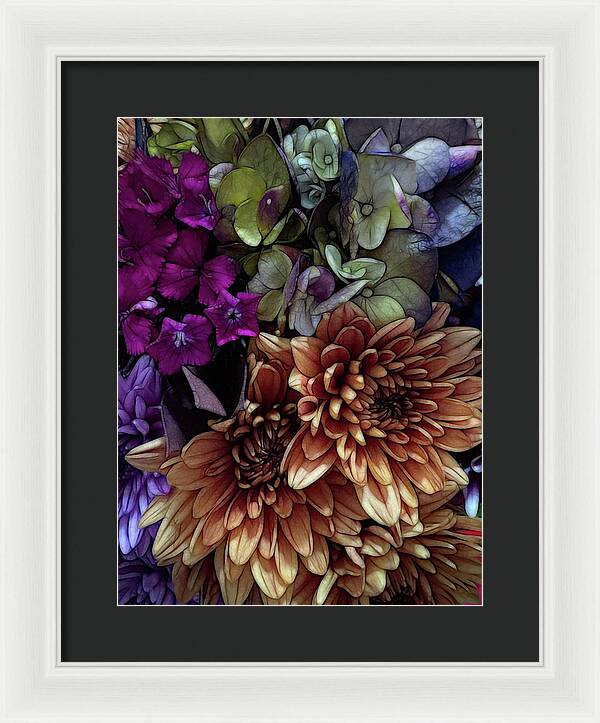October Flowers 1 - Framed Print