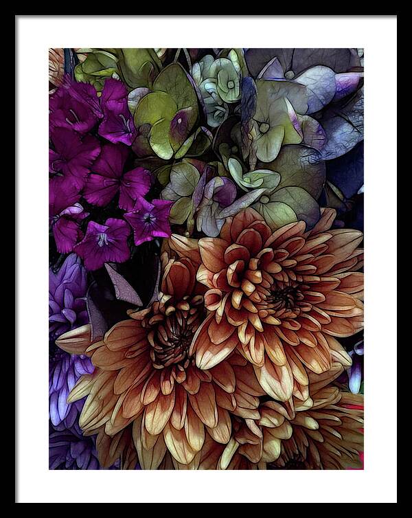 October Flowers 1 - Framed Print