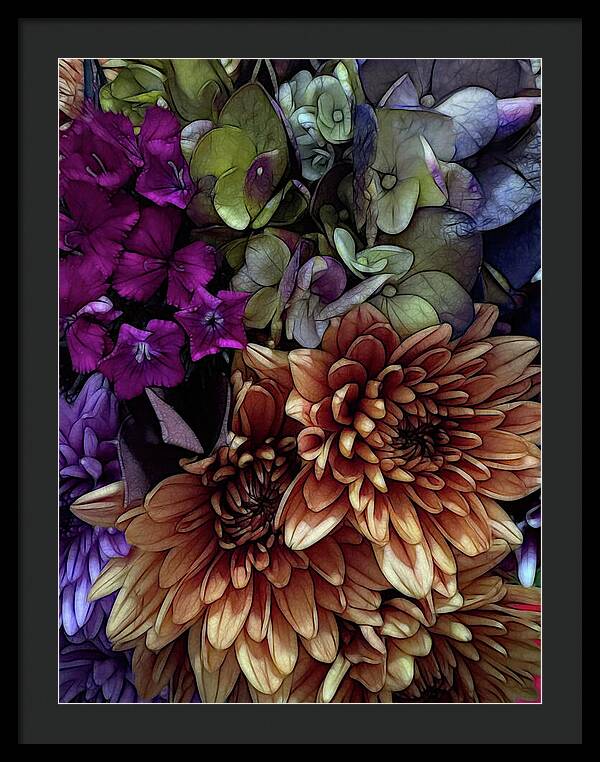 October Flowers 1 - Framed Print