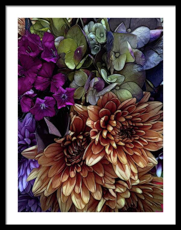October Flowers 1 - Framed Print