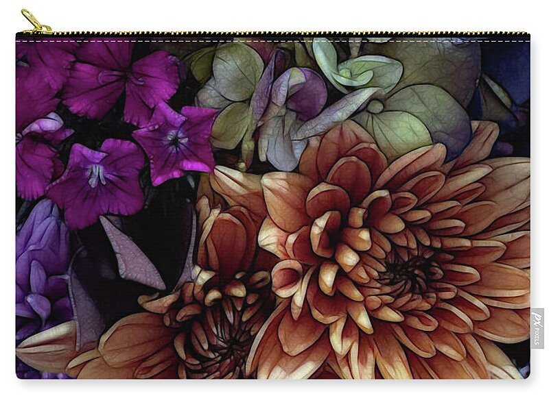 October Flowers 1 - Zip Pouch