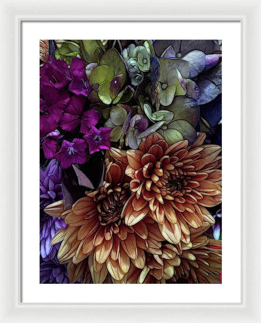 October Flowers 1 - Framed Print