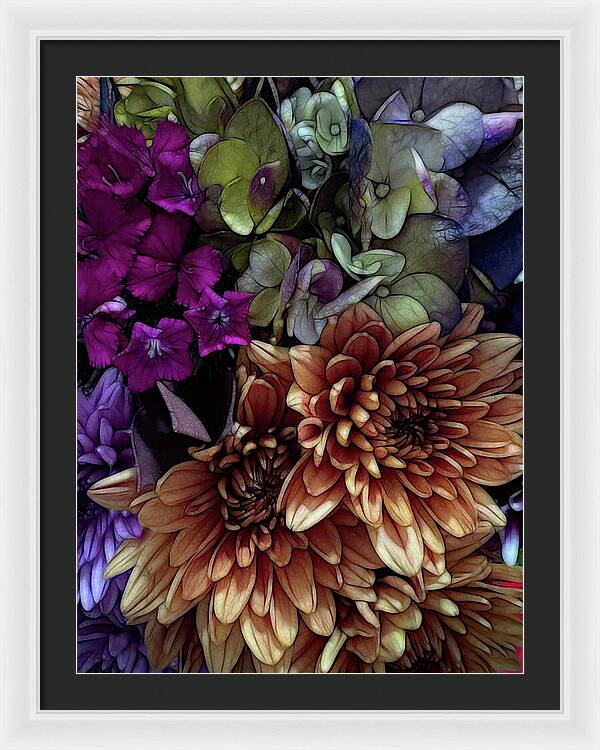 October Flowers 1 - Framed Print