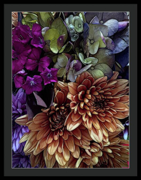 October Flowers 1 - Framed Print