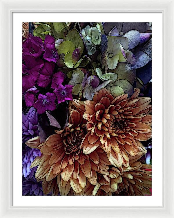 October Flowers 1 - Framed Print