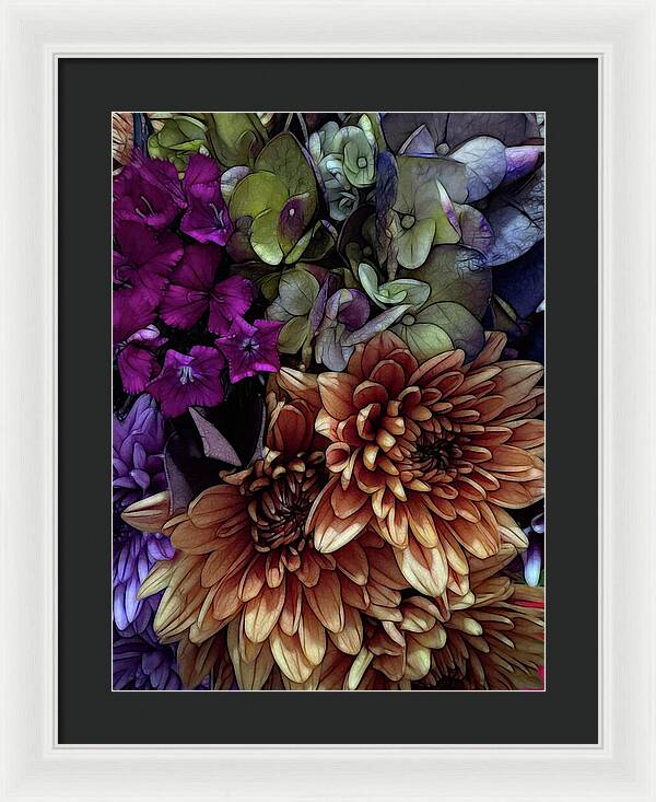 October Flowers 1 - Framed Print