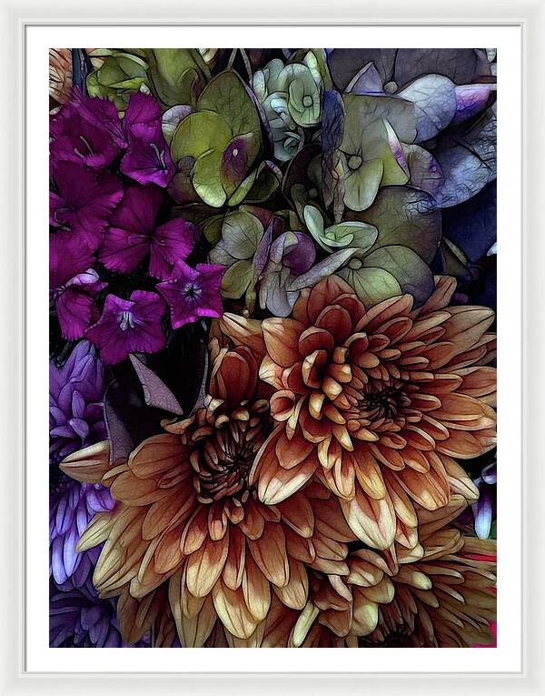 October Flowers 1 - Framed Print