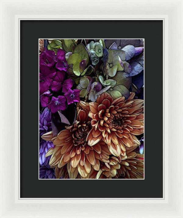 October Flowers 1 - Framed Print