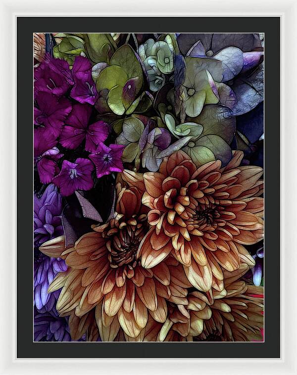 October Flowers 1 - Framed Print