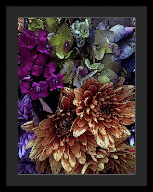 October Flowers 1 - Framed Print
