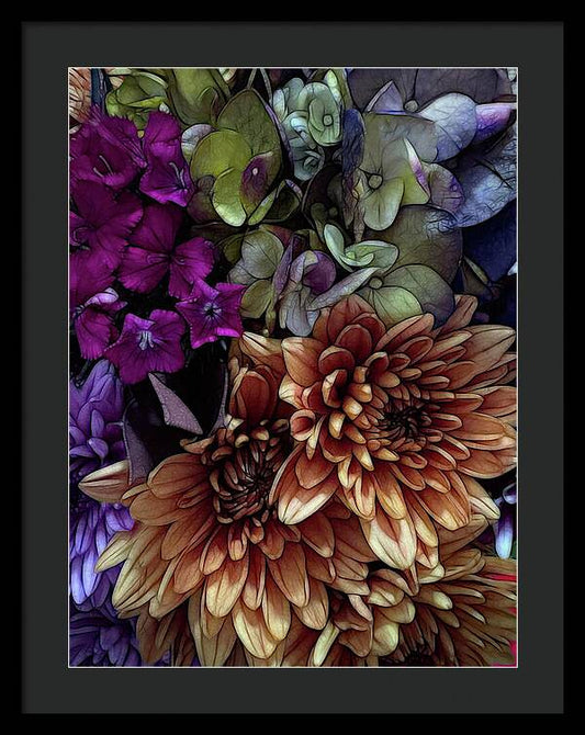 October Flowers 1 - Framed Print