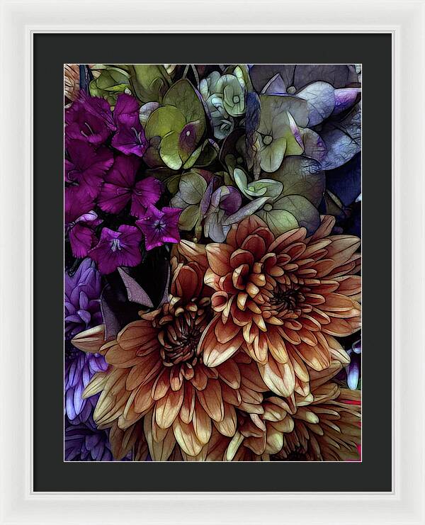 October Flowers 1 - Framed Print