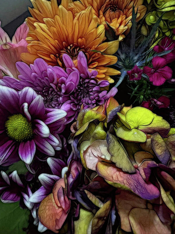 October Flowers 6 - Art Print