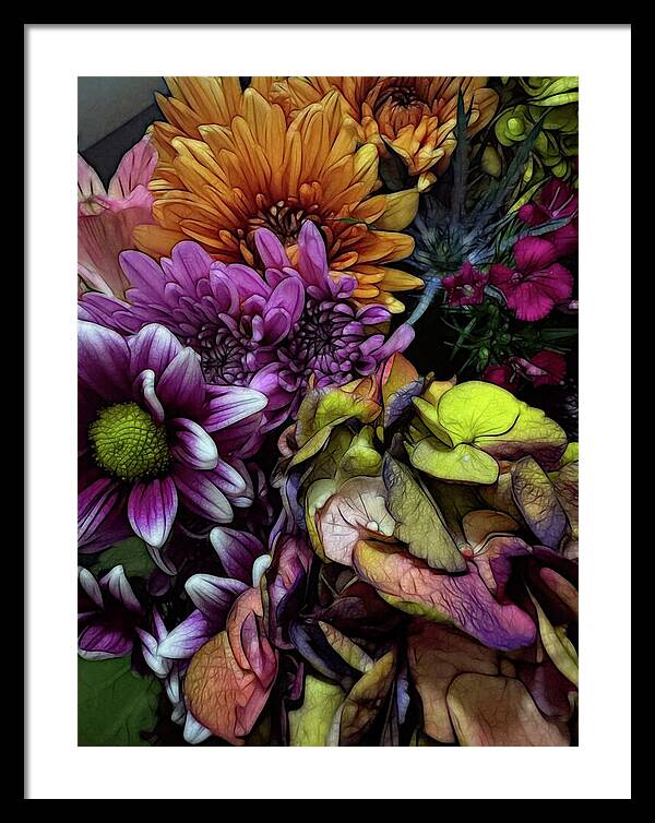 October Flowers 6 - Framed Print