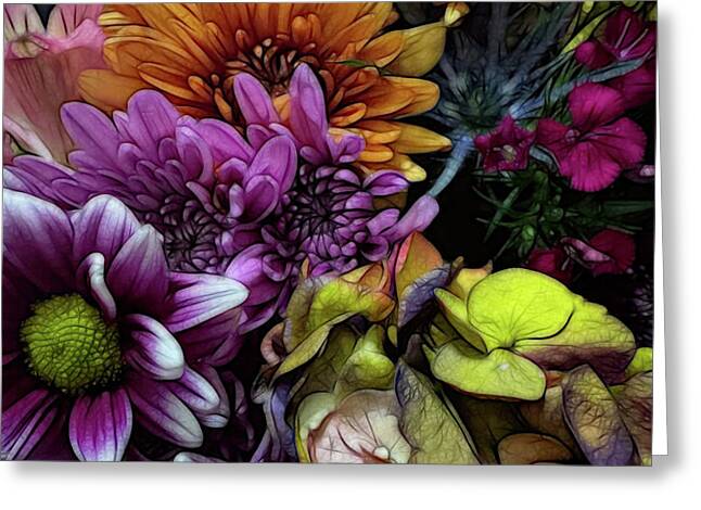 October Flowers 6 - Greeting Card