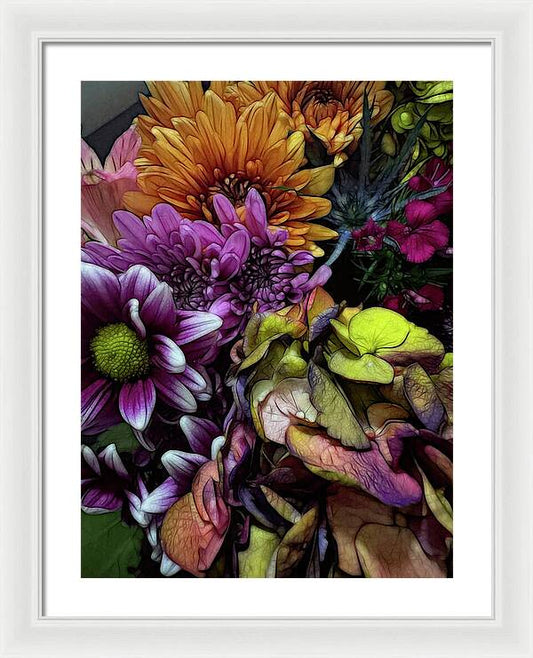 October Flowers 6 - Framed Print