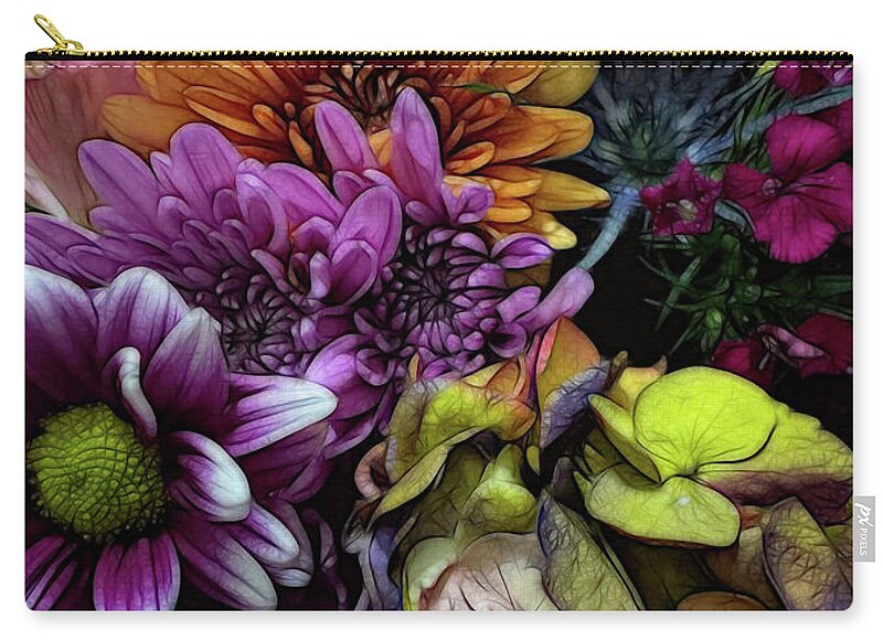 October Flowers 6 - Zip Pouch