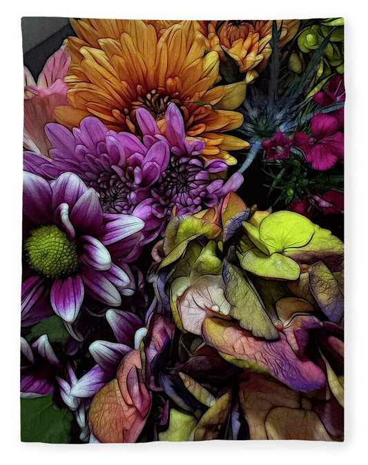 October Flowers 6 - Blanket