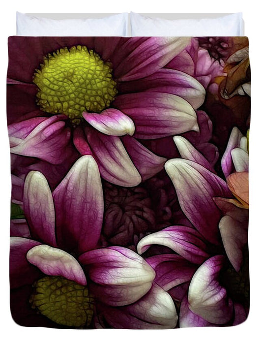 October Flowers 7 - Duvet Cover