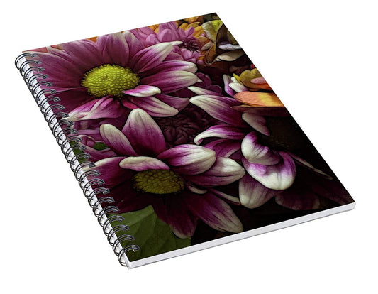 October Flowers 7 - Spiral Notebook