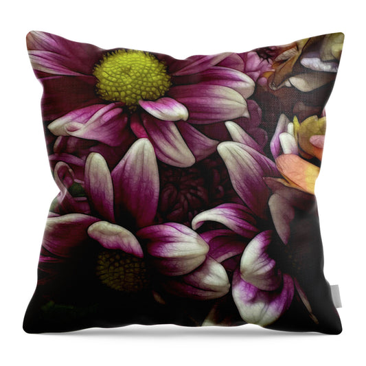 October Flowers 7 - Throw Pillow