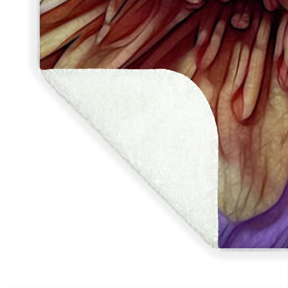 October Flowers 8 Vibrant Orange Flowers Close-Up - Blanket