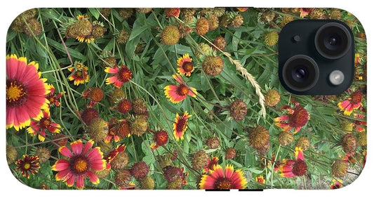 Orange Flower Garden - Phone Case