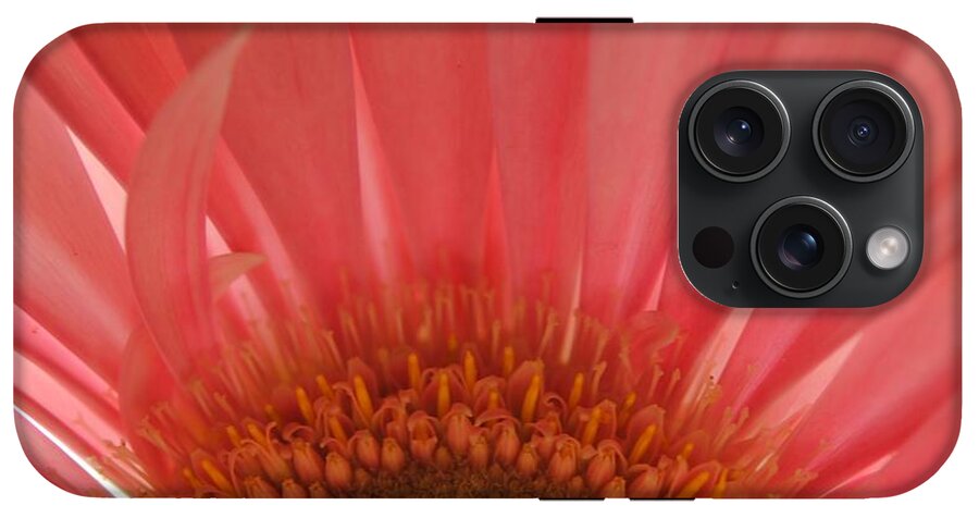 Pastel Pink and Yellow Daisy Center - Phone Case