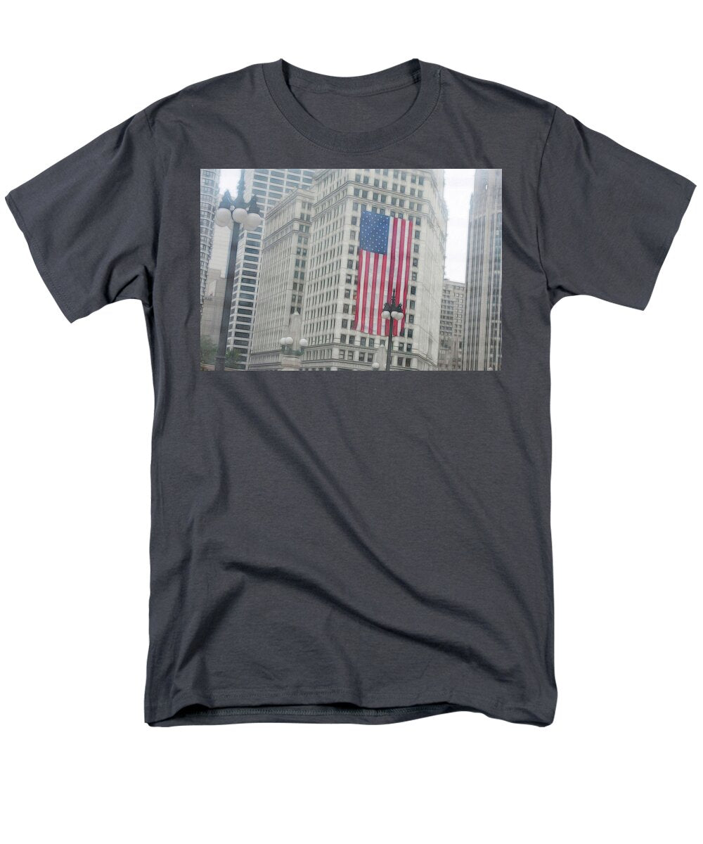Patriotic Chicago - Men's T-Shirt (Regular Fit)
