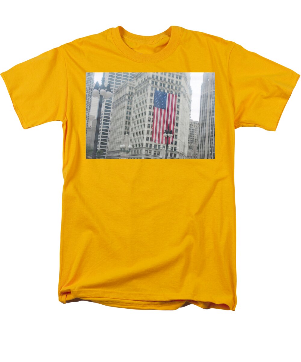 Patriotic Chicago - Men's T-Shirt (Regular Fit)