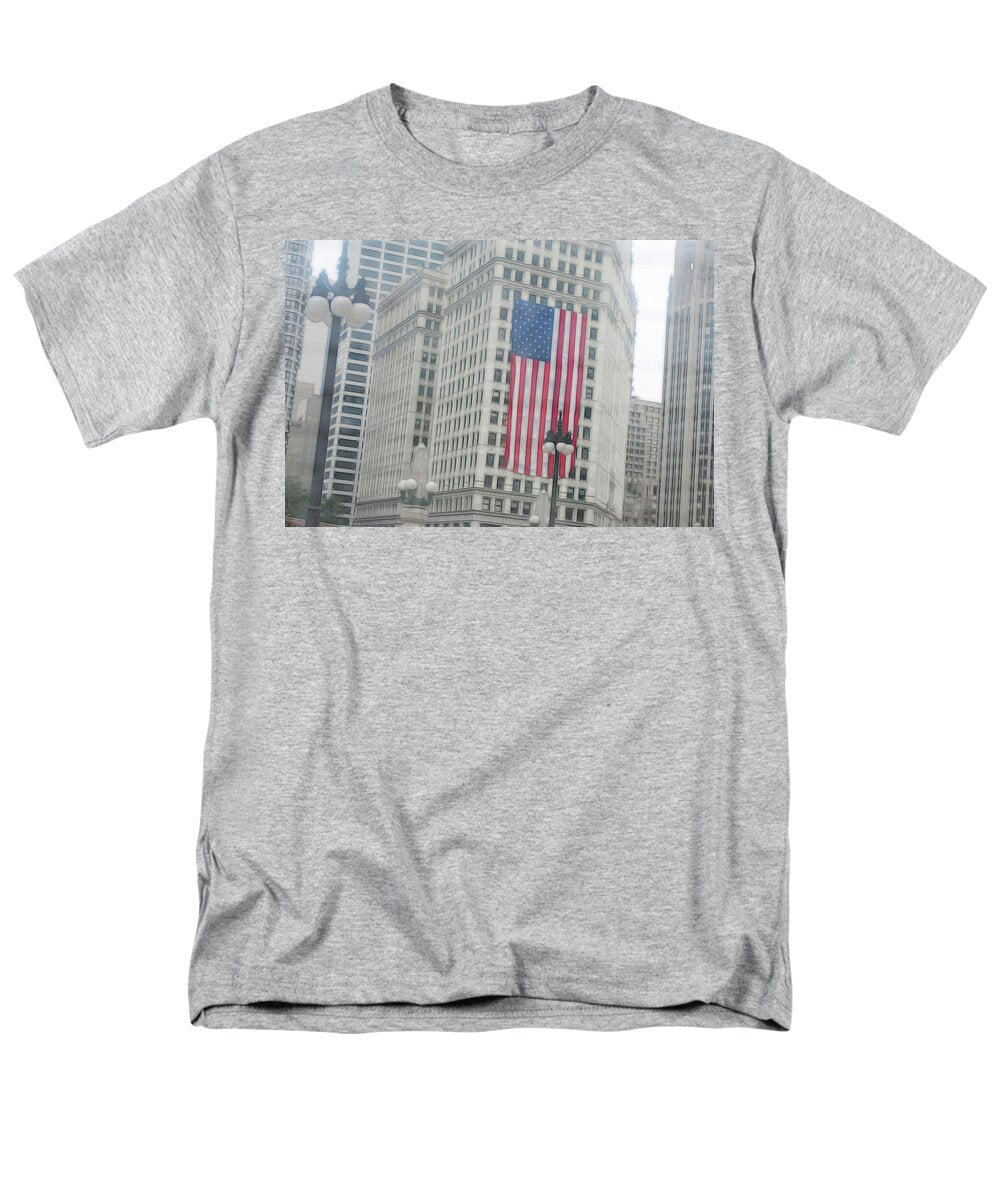 Patriotic Chicago - Men's T-Shirt (Regular Fit)