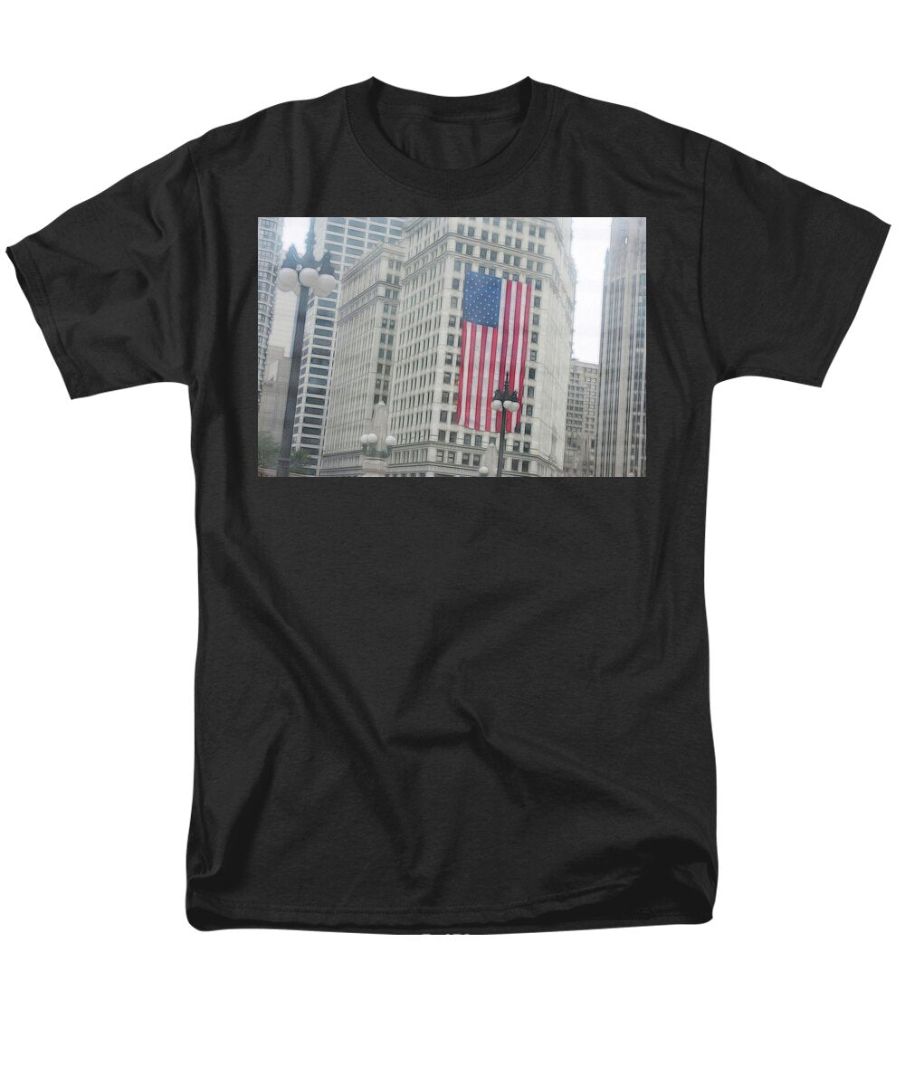 Patriotic Chicago - Men's T-Shirt (Regular Fit)