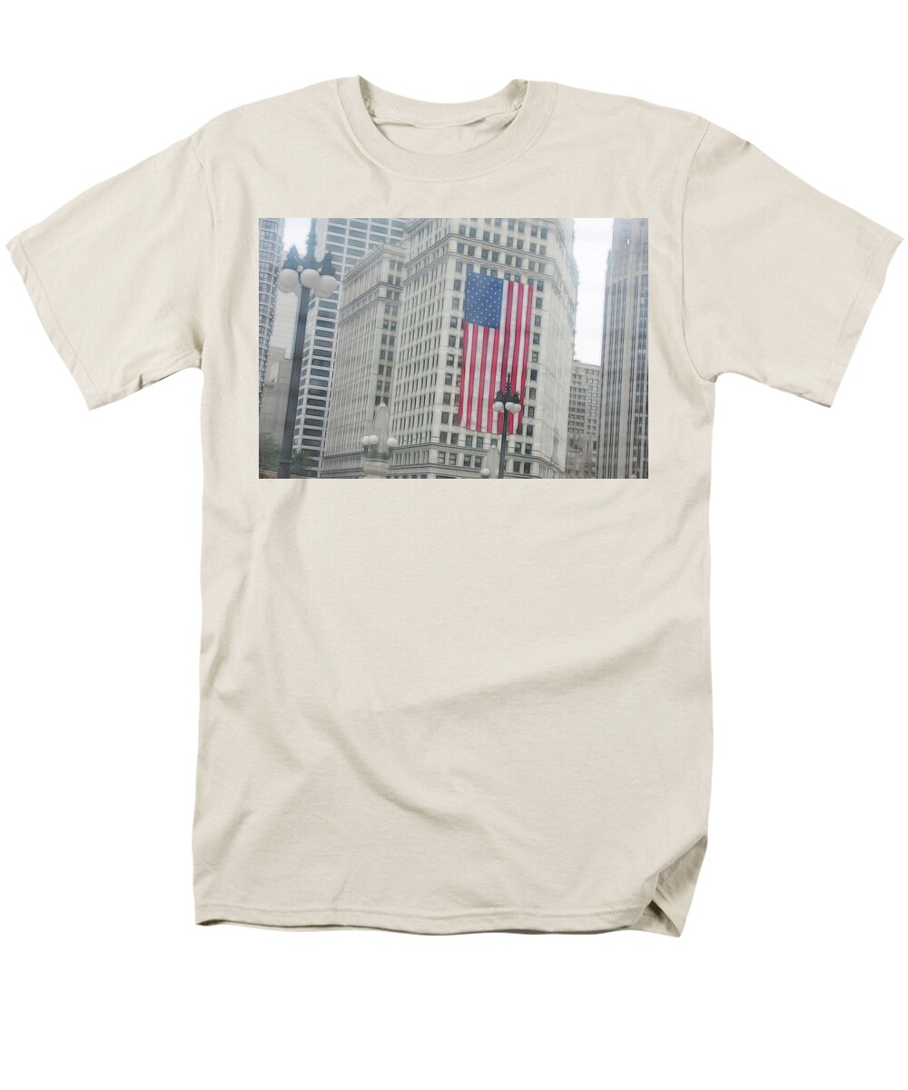 Patriotic Chicago - Men's T-Shirt (Regular Fit)
